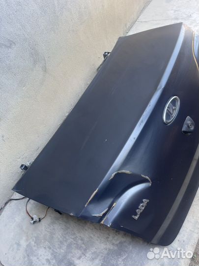 Багажник бампер и фара на гранту