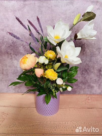 Декор интерьера, композиции из цветов, озеленение