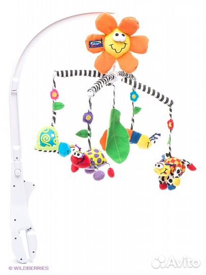 Музыкальный мобиль-карусель Playgro с хлопковыми и