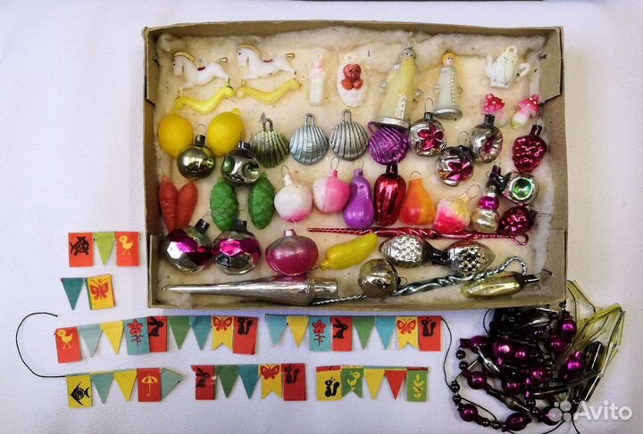 Елочные мини игрушки СССР Малютка 4