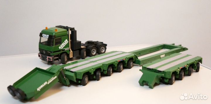 1/50 Mercedes трал полуприцеп низкорамник редкий