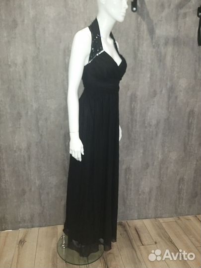 Черное вечернее платье 44-46