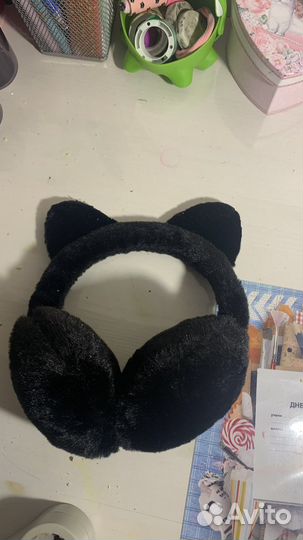 Наушники меховые черные 
