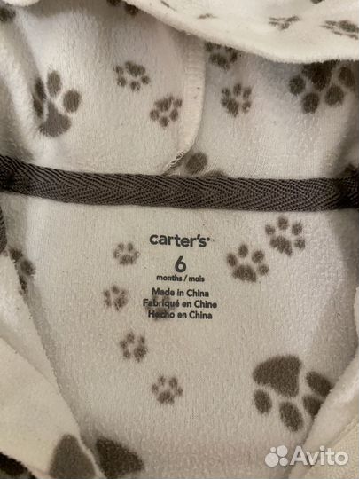 Комбинезон утепленный + поддева carters 3-6 мес