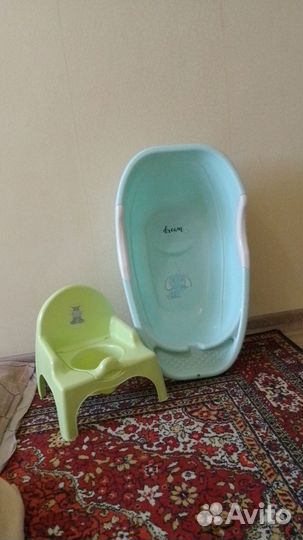 Тазик для купания и горшок