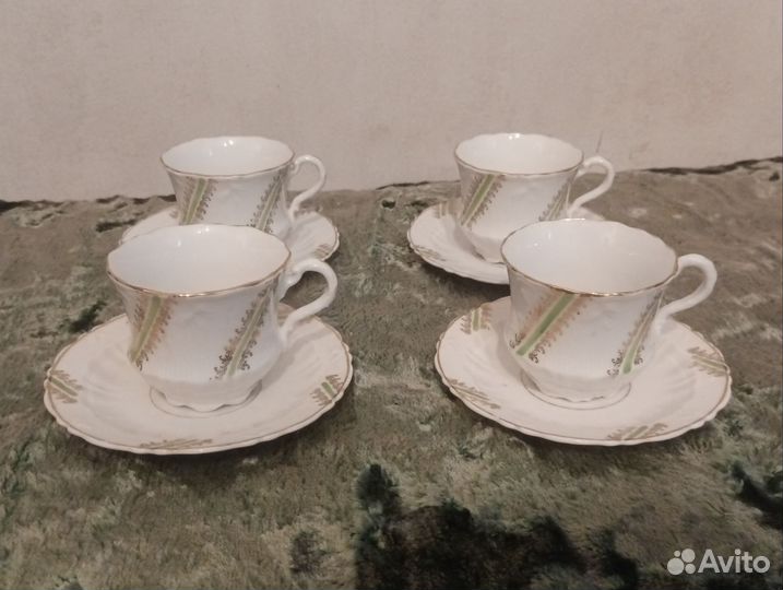 Чайно-кофейные пары Carl Tielsch антикварные