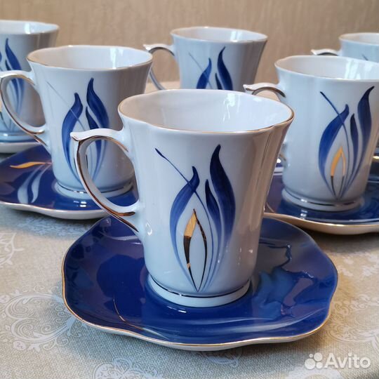 Сервиз, чашки с блюдцем