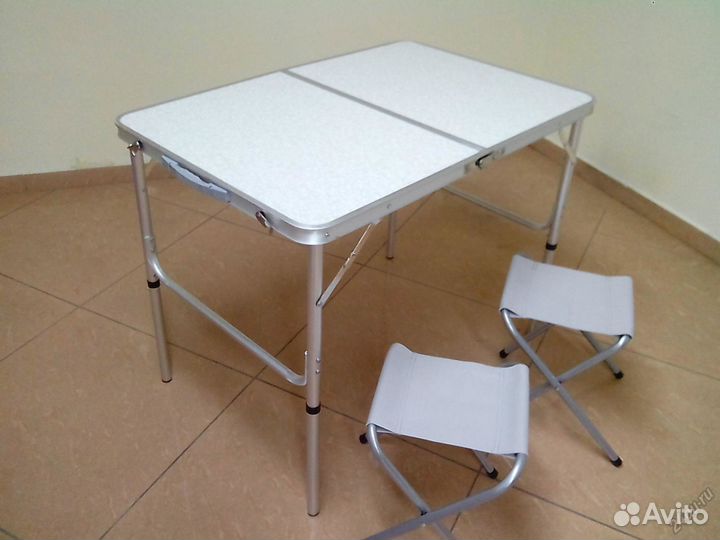 Набор стол складной с 2 стульями