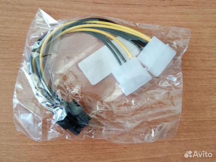 Переходник питания для видеокарты molex to 8 pin