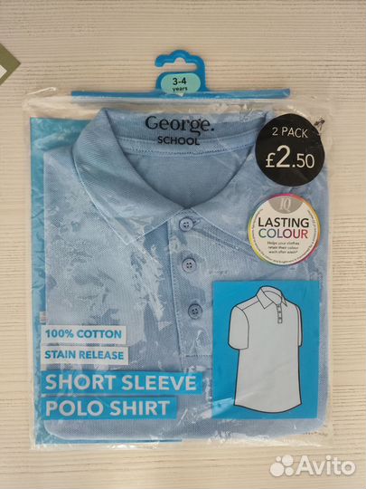 Футболка поло 98-104,новая