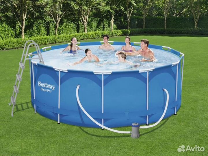 Каркасный бассейн 366х122см с насосом (Новый)