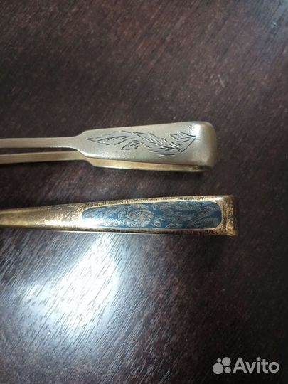 Серебряные щепцы для сахара, СССР 875п