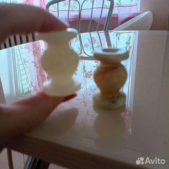 Подсвечник из натурального оникса