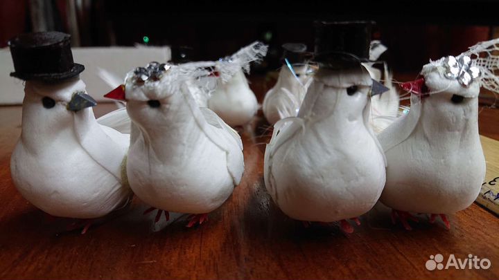 Голуби искусственные для свадьбы