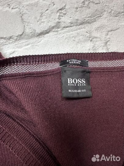 Hugo Boss L Оригинал Мужской Джемпер Меринос