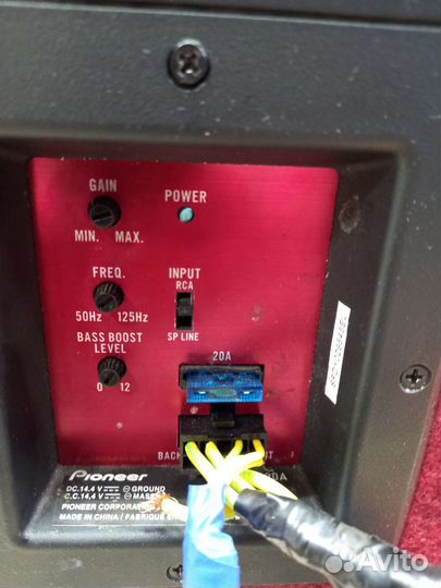 Сабвуфер активный Pioneer ts-wx300a 1300w