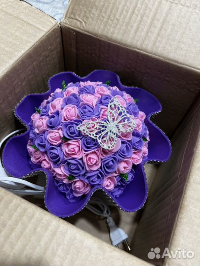 Светильник букет, настольная лампа, подарок