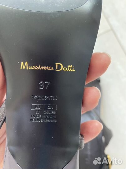 Кожаные босоножки massimo dutti