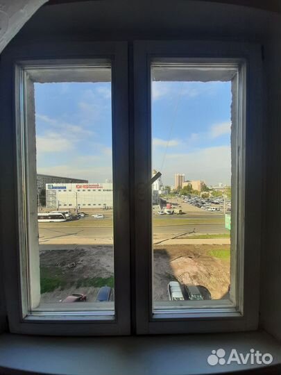 Окно бу деревянное со стеклопакетом 2х створчетое