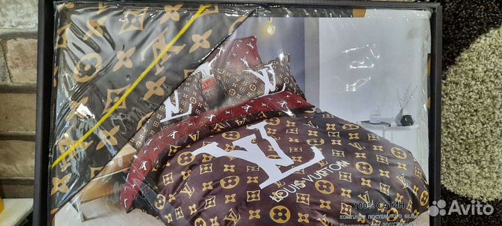 Постельное белье евро Louis Vuitton