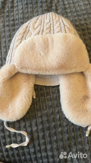 Шапка ушанка женская экомех
