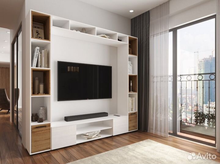 Тумба под тв белая