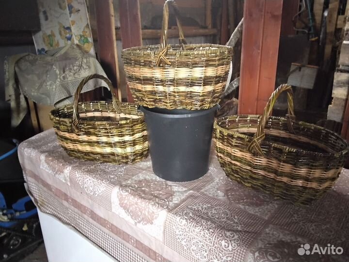 Корзина плетеная для грибов