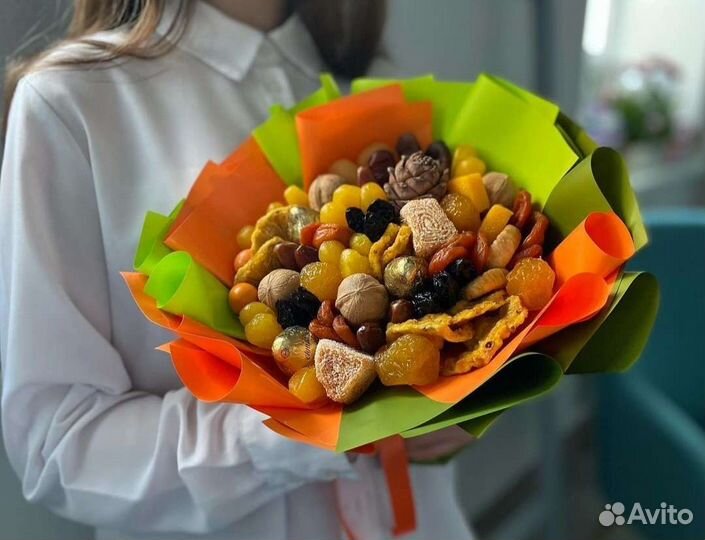 Букет на 1 сентября / съедобный букет сухофрукты