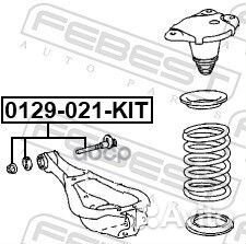 Болт с эксцентриком ремкомплект 0129021KIT Febest