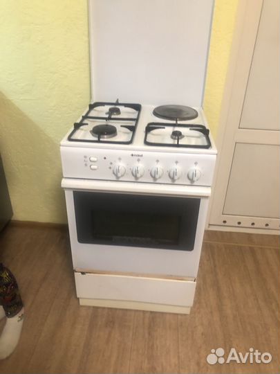 Газовая плита бу с электрической духовкой