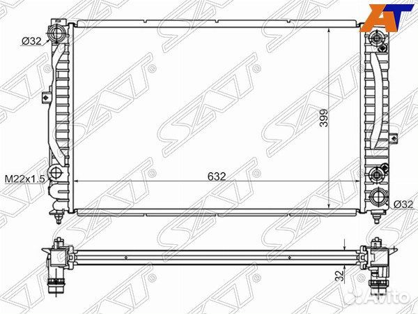 Радиатор skoda superb