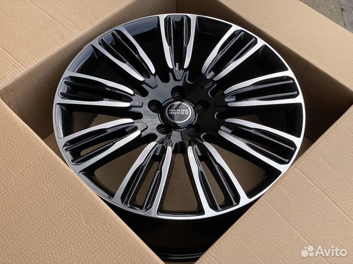 Диски R21 5/120 Range Rover Sport Black Machined