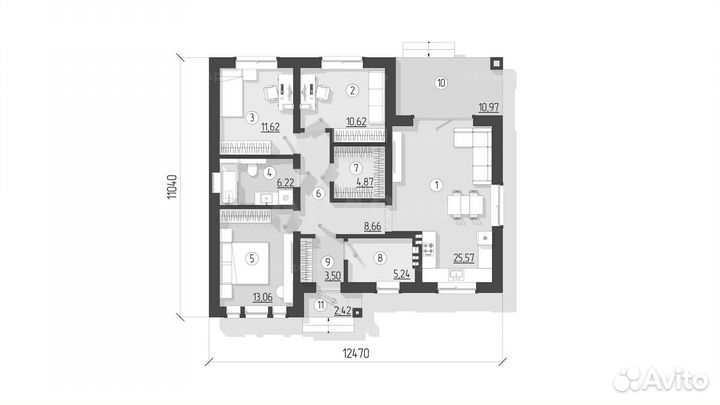 Построим дом 100м2 под ключ за 4-6 месяцев