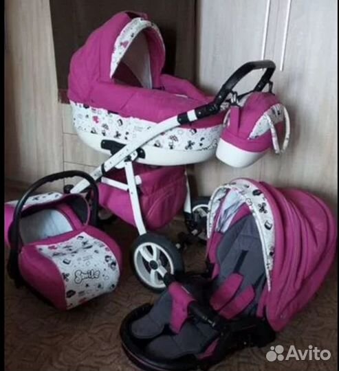 Коляска 3в1 Camarelo уникальной расцветки