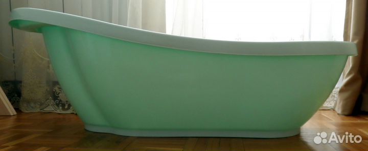 Ванночка детская 92 см с горкой (слив и t)