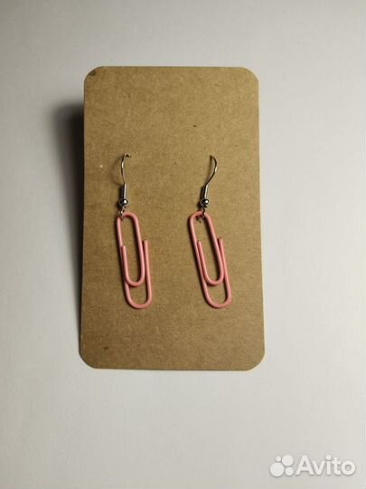 Серёжки-скрепки