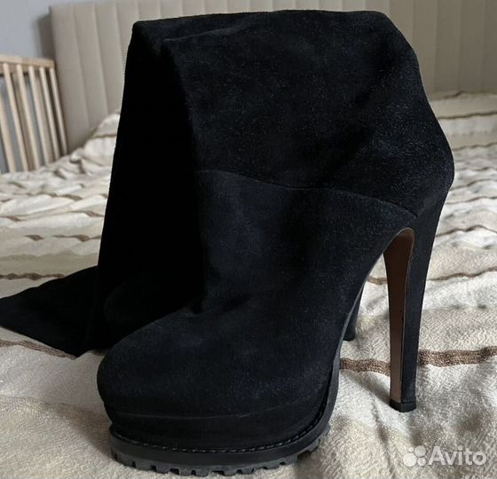 Сапоги ботфорты corsocomo 38 замша