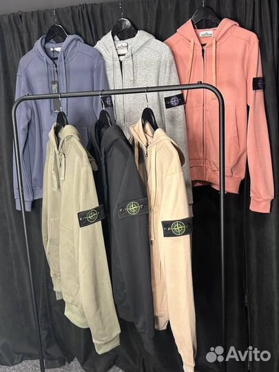 Зип худи stone island