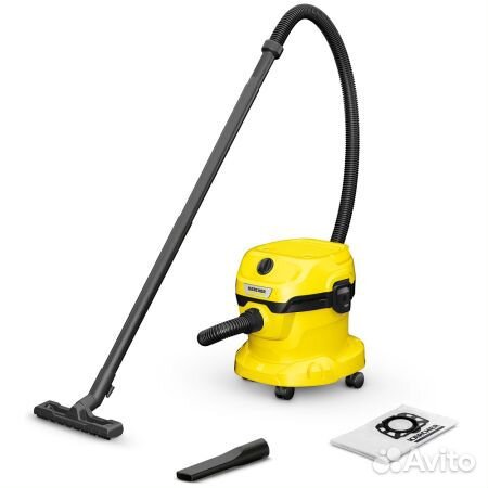 Пылесос Karcher WD 2 Plus V-12/4/18 (1 кВт; 12 л)