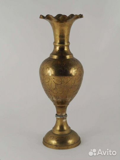 Бронзовая антикварная восточная ваза ручной работы