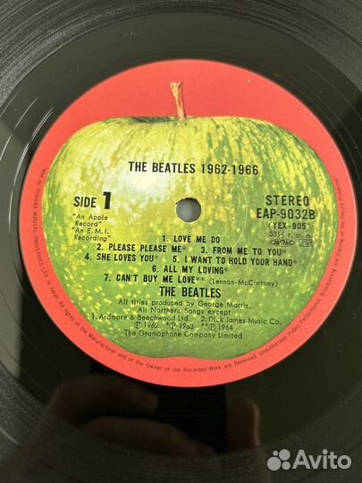 The Beatles - 1962-1966 (2LP) Оригинал Япония