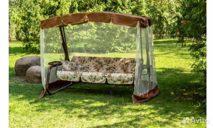 Пошив, тент на садовые качели, мебель, беседки