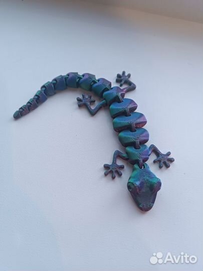Ящерка подвижная на 3Д принтере