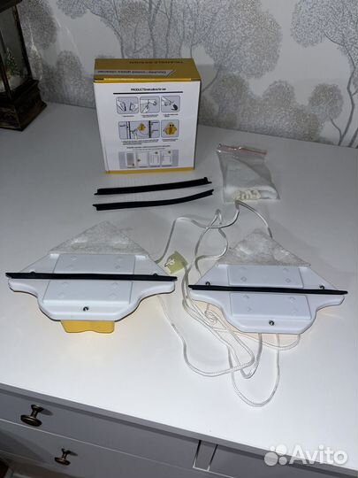 Магнитная щетка для мытья окон