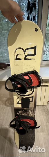 Сноуборд с ботинками