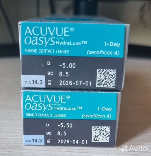 Контактные линзы Acuvue oasys