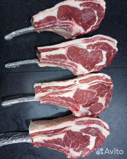 Стейки, мраморная говядина