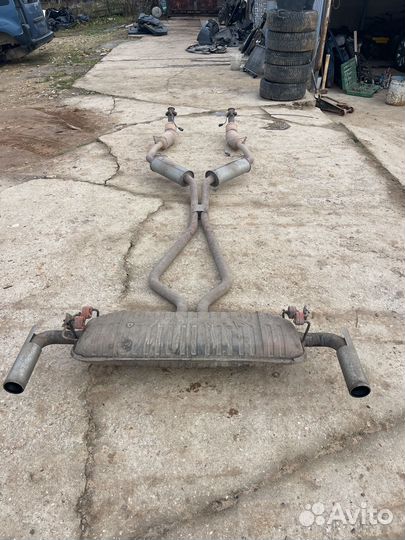 Глушитель всборе с катализаторами range rover l322