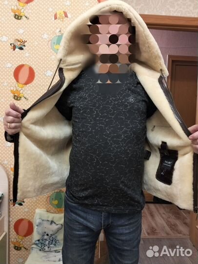 Кожаная куртка мужская пилот