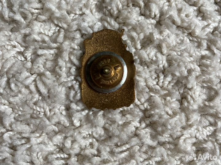 Значок СССР Почетный Строитель Тяжелой Индустрии